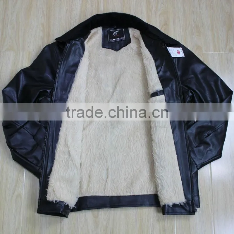 2014 Fashion Pu Leather Jacket For Men