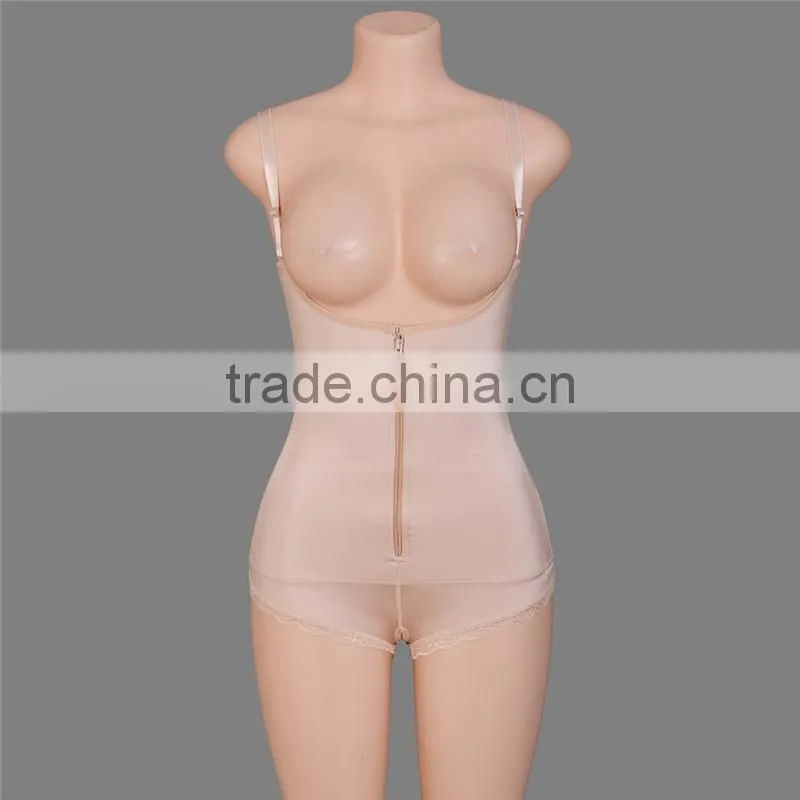 2017 Shuoyang Wholesale Cheap Shapewear Ultra Slim Body Shaper with Open Crotch