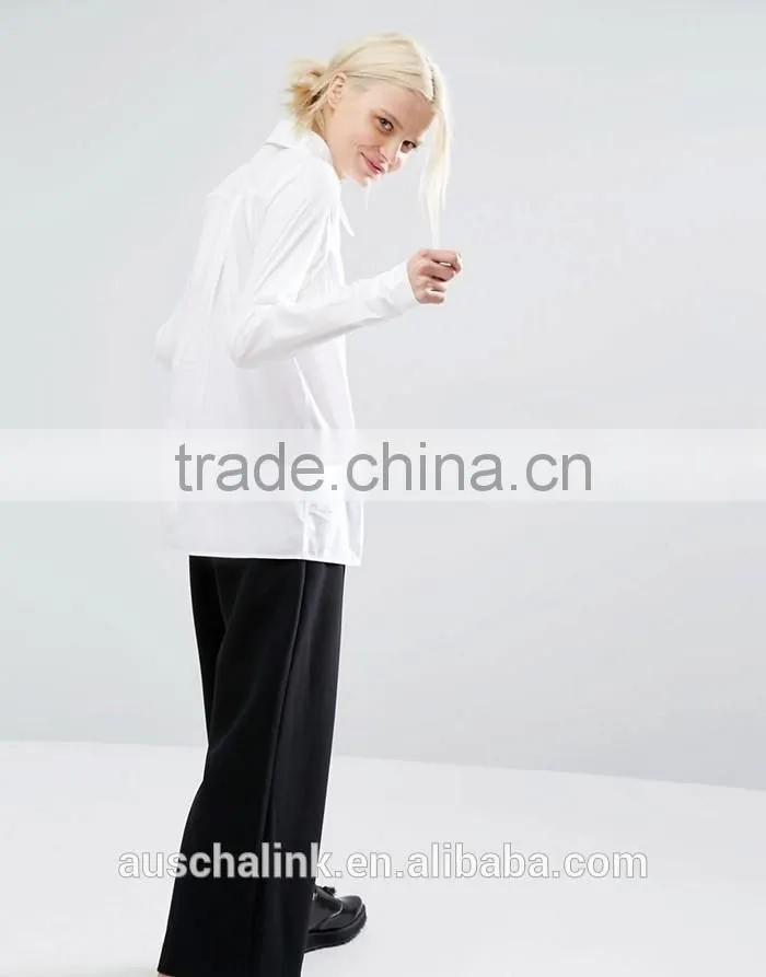 best selling ladies organic cotton office shirts OEM service