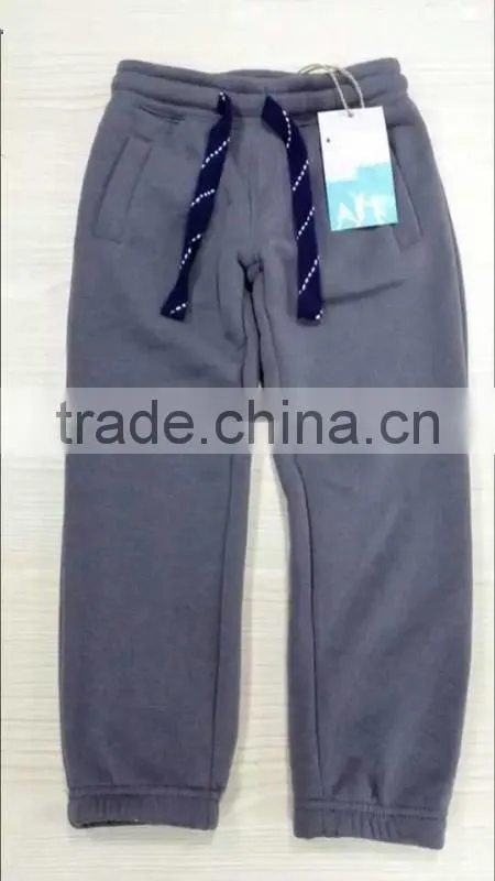 Kid's new pattern factory price fashion fleece pants apparel stock lots