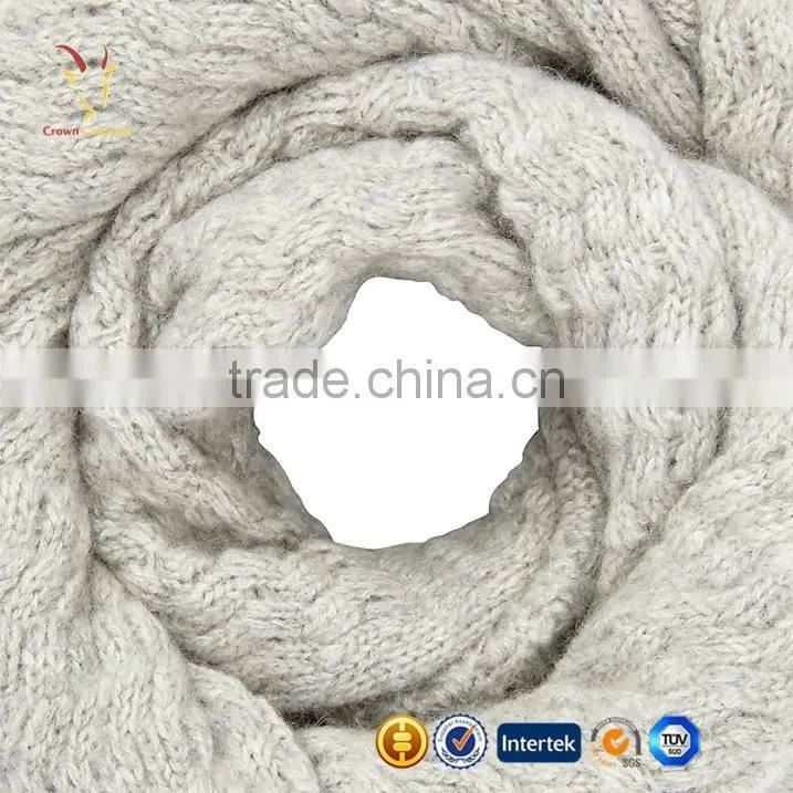 Made Round Scarf Cashmere Merino wool Scarf