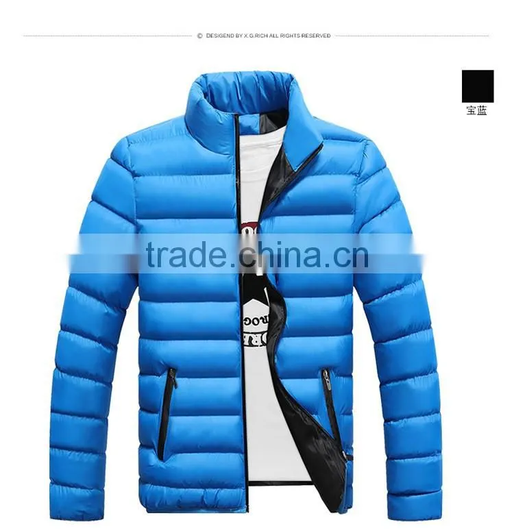 Winter Jacket Men 2016 Men Cotton Blend Coats Zipper Mens Jacket Casual Thick Outwear For Men Asia Size 4XL Clothing Male