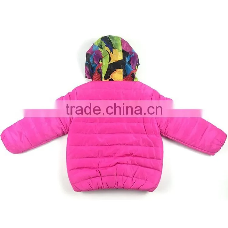 2016 new style girl's coat clothing girl child parka