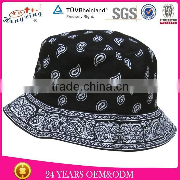 Cotton Dot Dot Printed Material Bucket Bat For Spring