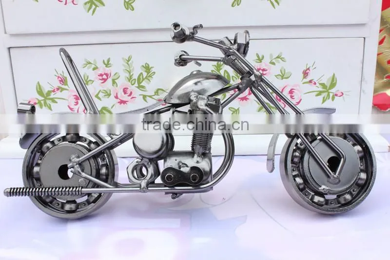Handmade Metal Motorcycle Model Iron Craft Decoration & Gift New