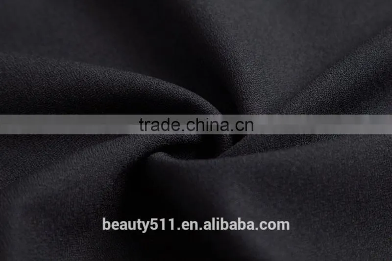 Thin hollow yarn splicing short sleeved chiffon shirt SD101