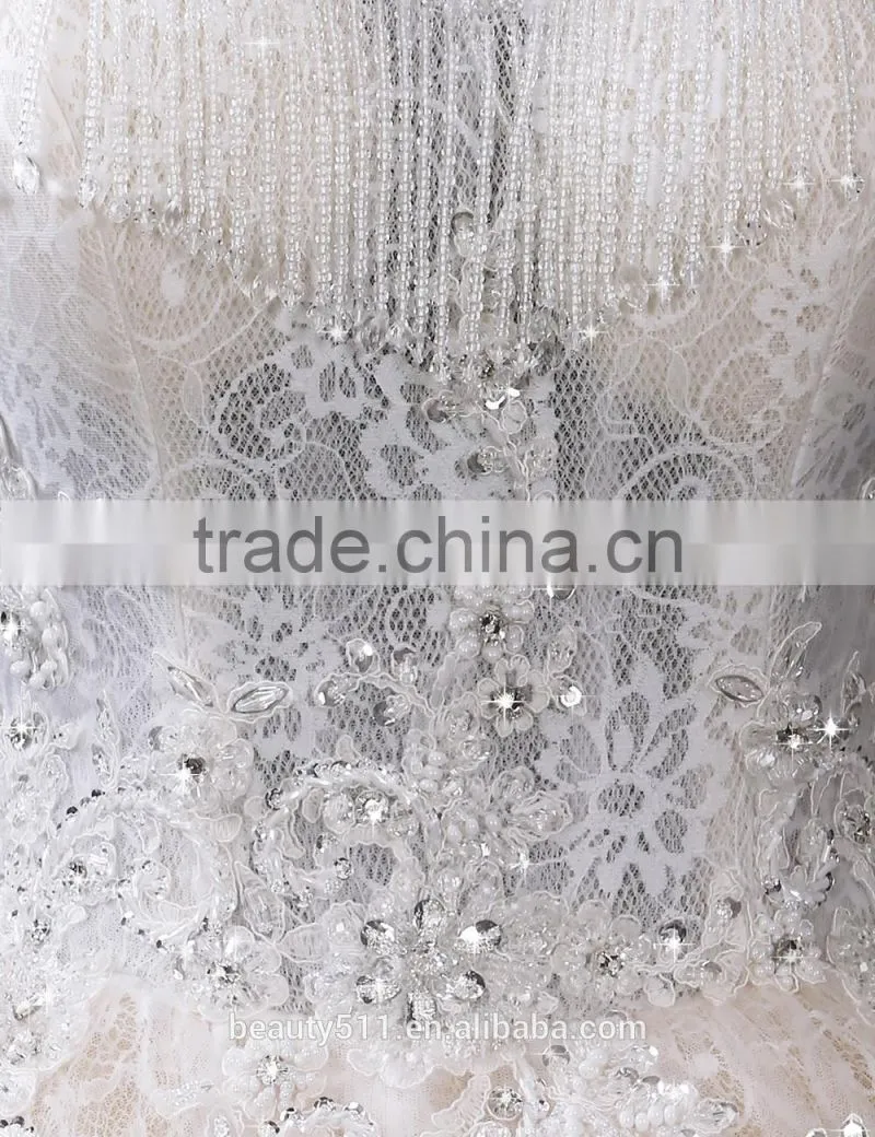 Wedding gowns 2017 bridalNew Style sweetheart mermaid chiffon Off-shoulder Mermaid Lace wedding dress A150
