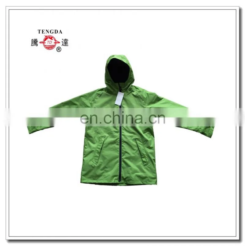 OEM factory nylon with PU coating children warm waterproof ourdoor jacket with fleece