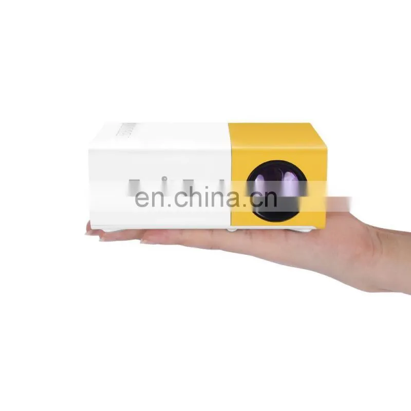 YG300 Built-in Battery Portable Mini Pocket Projector HD 1080P Mini Projector YG300 with TV Tuner Outdoor Home Cinema Theater