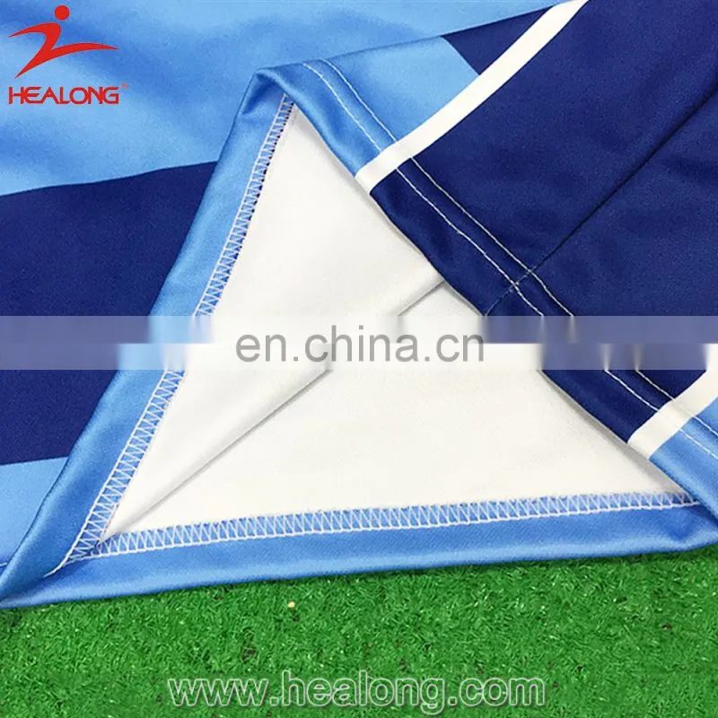 Healong Digital Print Low Price 5Xl Rugby Shirts