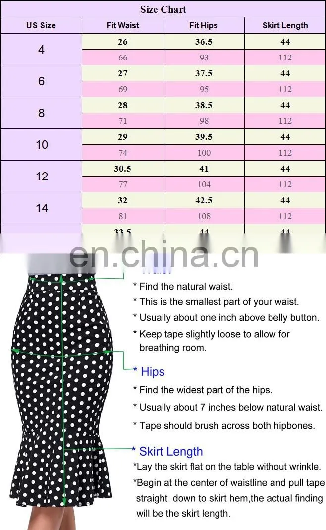 Belle Poque Women Vintage Retro Victorian Style High Stretchy Ruffled Fishtail Mermaid Long Skirt Women Sexy Skirts BP000204-4
