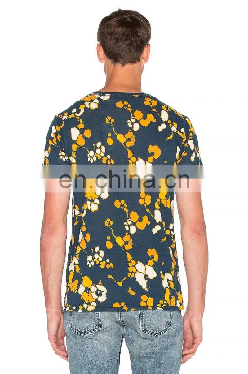 men high quality custom printing design compressed t-shirt