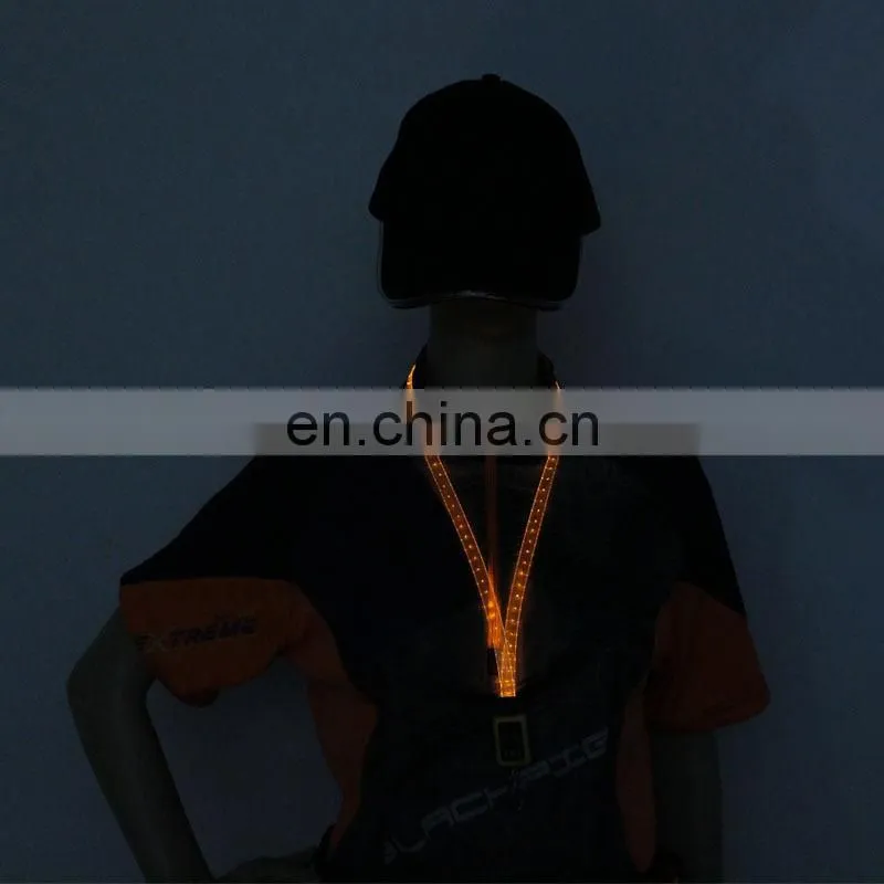 NEW arrival lanyards with logo promotional led lanyards lanyards glow in dark