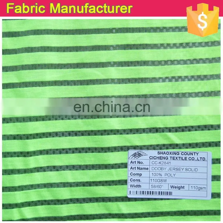 fancy design jersey fabric polyester solid fabric Ivory dobby jersey