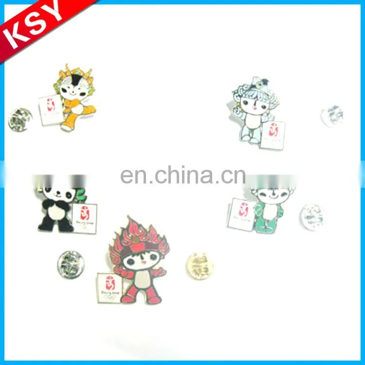Popular Large Supply Metal Round Funny Jewelry Pins Lapel Badge