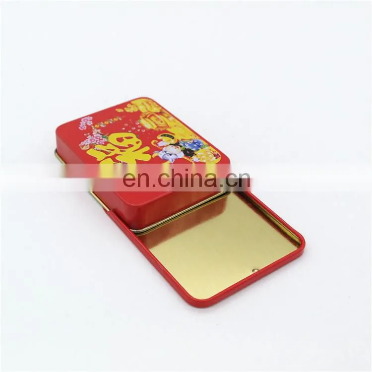 chewing gum tin box with sliding lid,candy tin box with sliding lid