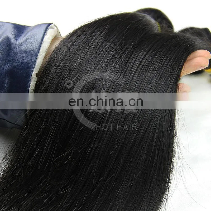 Wholesale 5A 100% virgin brazilain straight remy hair extensions