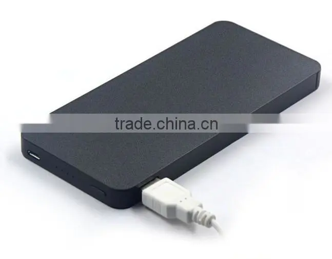 2014 Newly super thin power bank 10000mah with Three anti cell phone charger