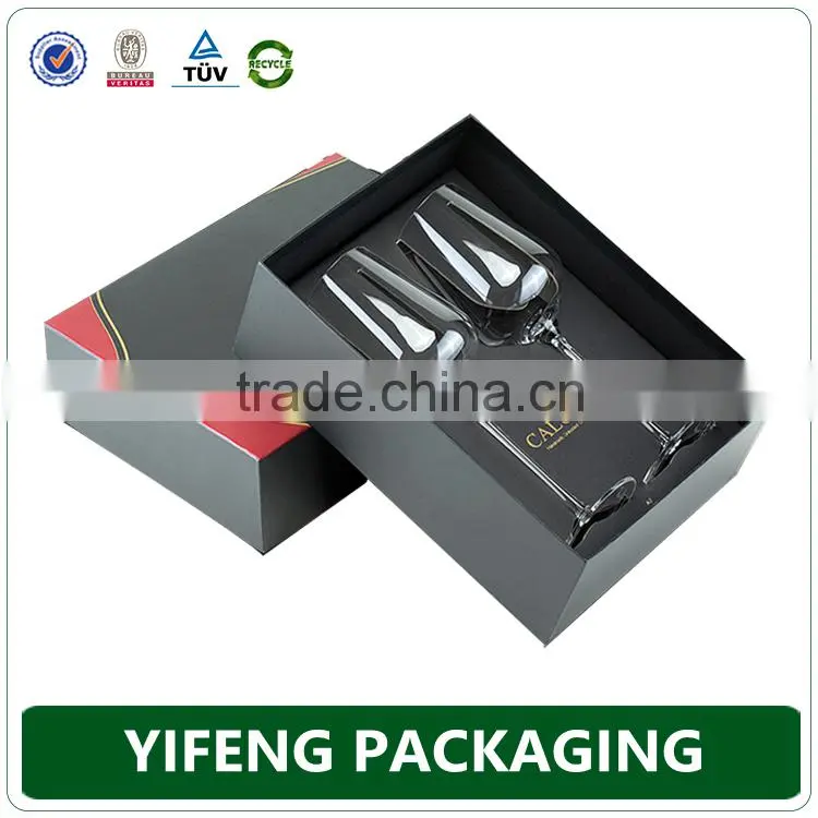 Large empty black magnetic gift box
