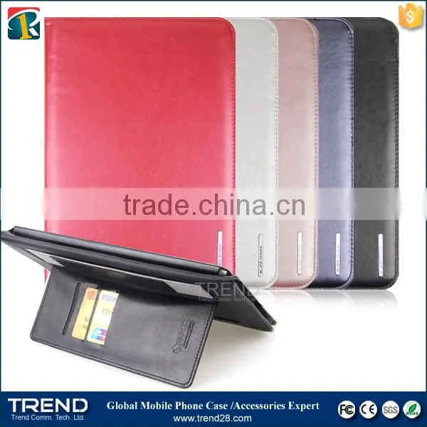iron frame leather cover case for ipad mini
