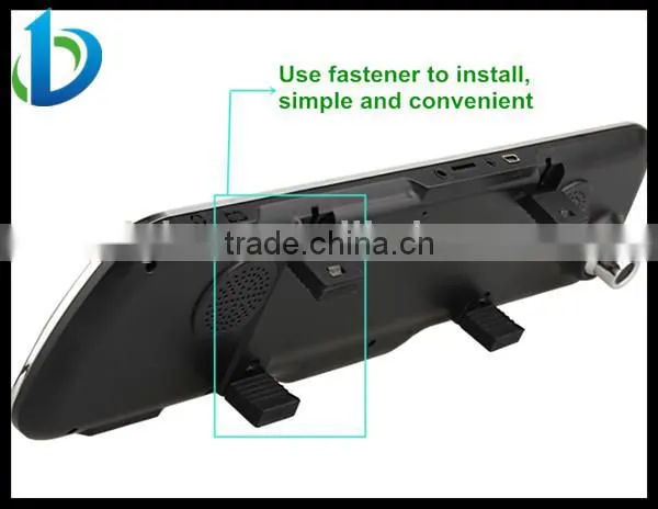 5 inch screen ultra-thin rearview mirror gps android