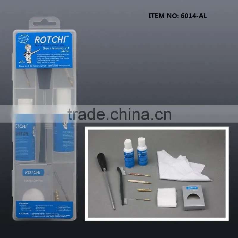 Aluminum rods pistol cleaning kit , kit for gun care , firearms cleaning