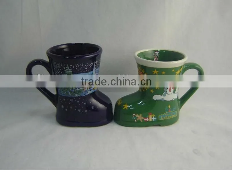 boot shape mug