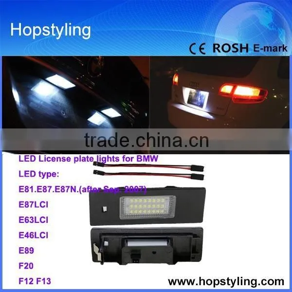 china led car light Exporter for E87 LCI license plate light car led light/ auto license plate/car LED light