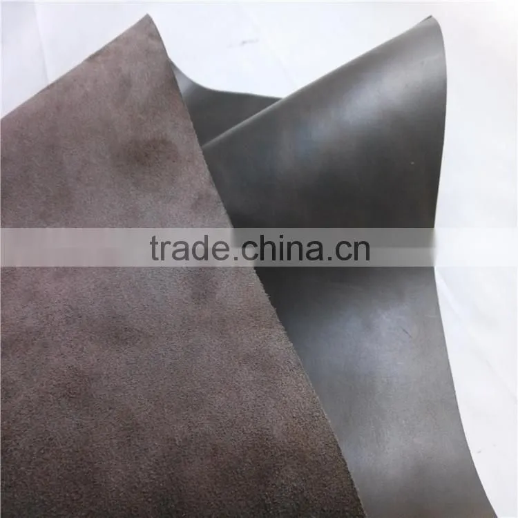 2015Cow split pull up leather for shoes
