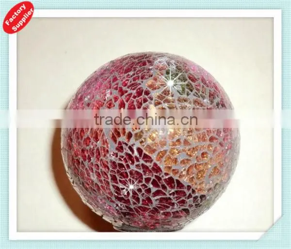 Mosaic lamp ball for decor-brass oil lamp