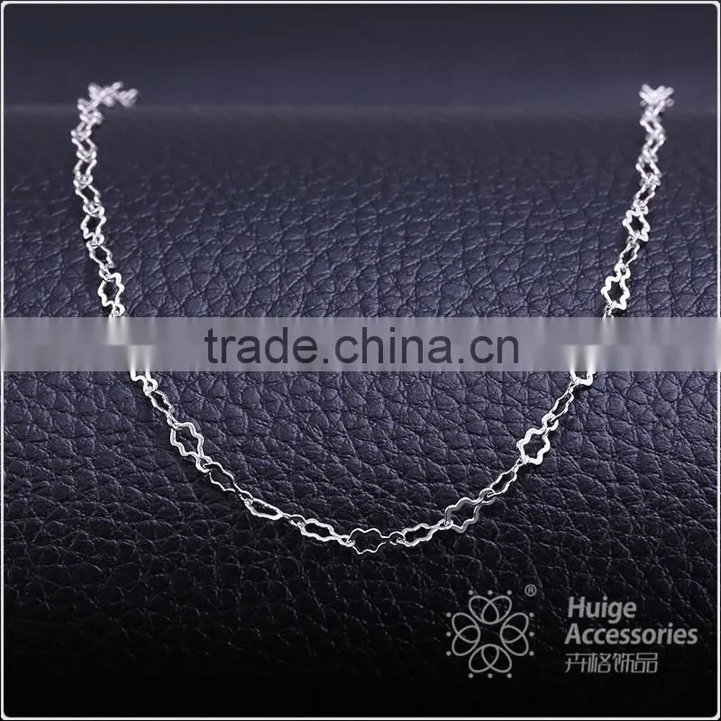 Yiwu Wholesale Fashion Rhodium Plated Five-Pointed Star Necklace Chains Jewelry