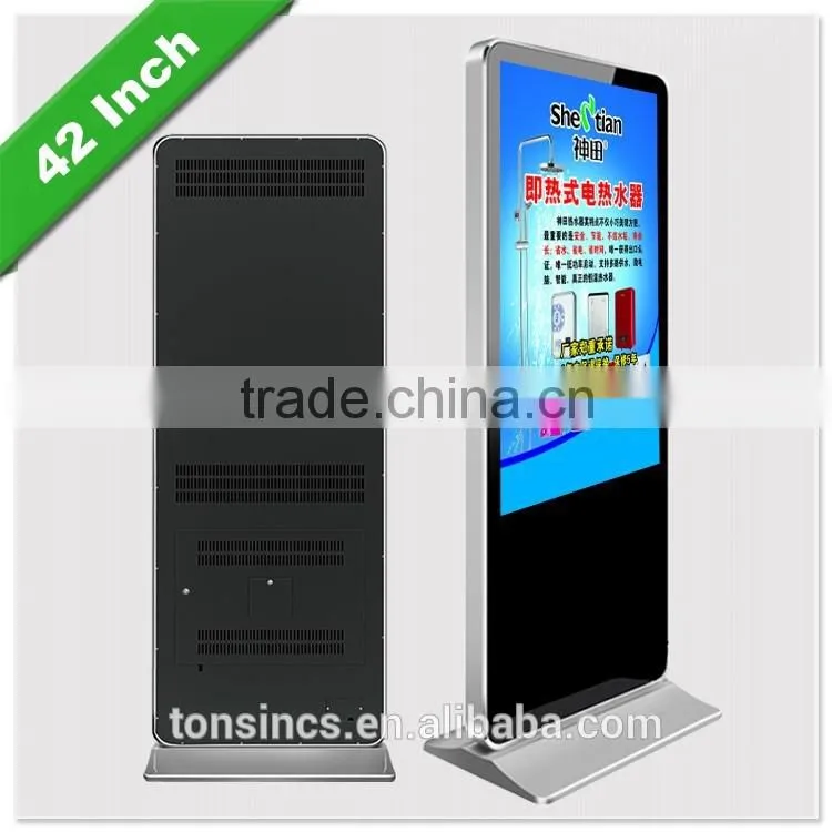 42 Inch floor standing with High HD Touch Screen Lcd Digital Signage, Advertising Display Screen