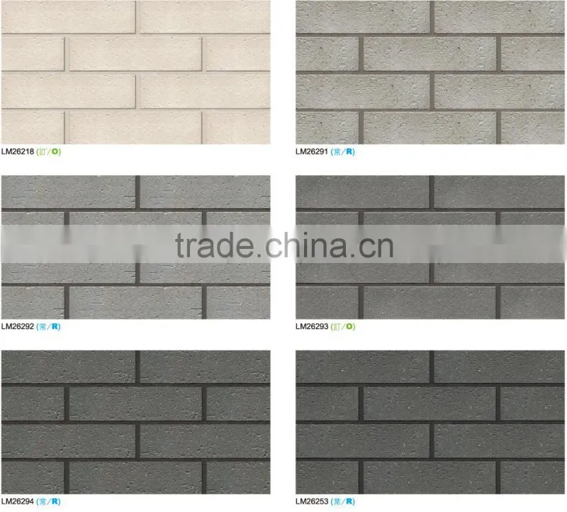 China Suppler Fujian outside wall ceramic decorative red brick wall tile