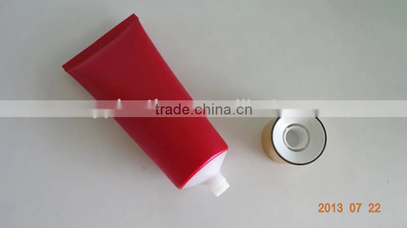 Red tube for skin care products,plastic tube for cosmetic packaging