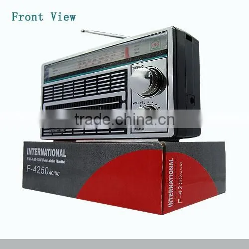 China Factory Portable Radio Fm/am/sw 3 Band Radio AC/DC