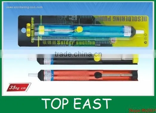 High quality Solder Sucker Desoldering Vacuum Pump Solder Removal Tool Blue