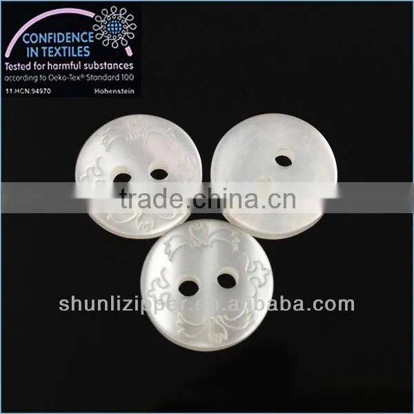 2 hole hot sale resin laser high quality shirt buttons