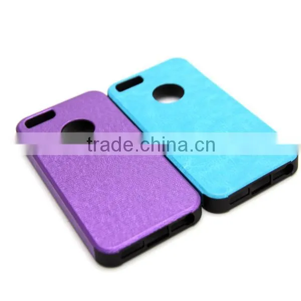 360 Rotating PU Leather cover with magic sticker for various mobile phone with stand and wallet