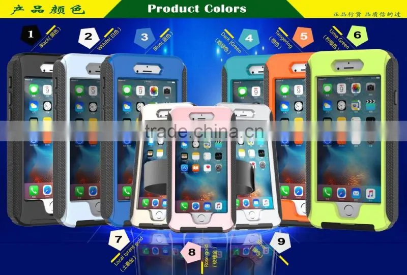 Waterproof Case for iPhone 6s/6s plus Sports waterproof armband phone case with Full body covered sky blue