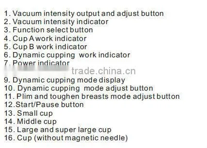 Physical therapy breast augmentation machine vacuum nipple sucking breast augmentation cupping machine