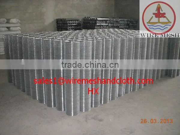 4x4Galvanized welded wire mesh /rabbit cage mesh fence