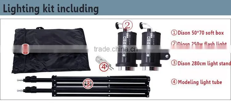 Best photography equipment 2 light home photography studio equipment
