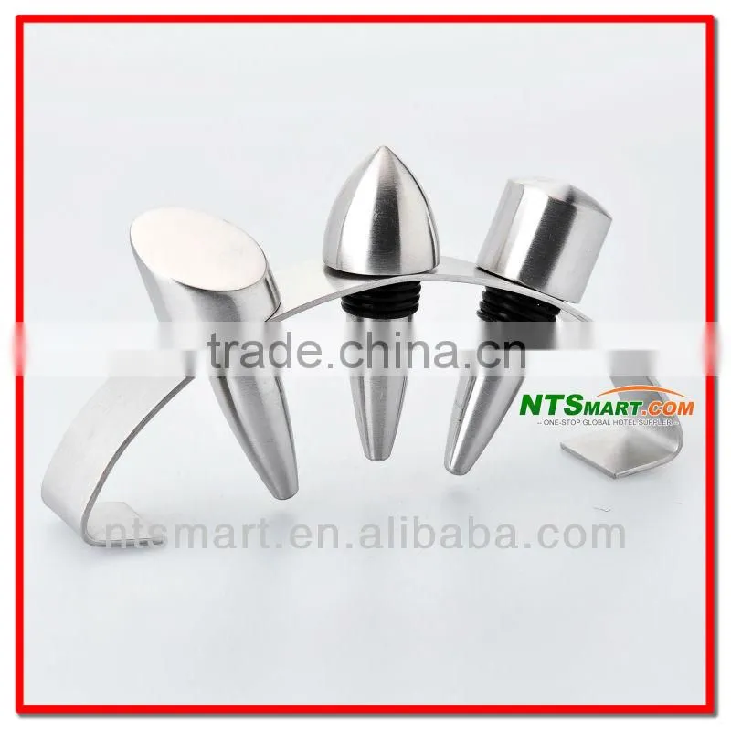 wine stopper sets with metal holder