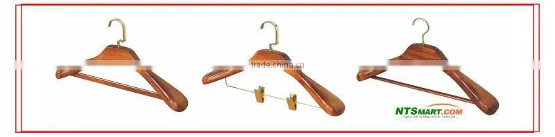 Wooden hotel cloth hanger