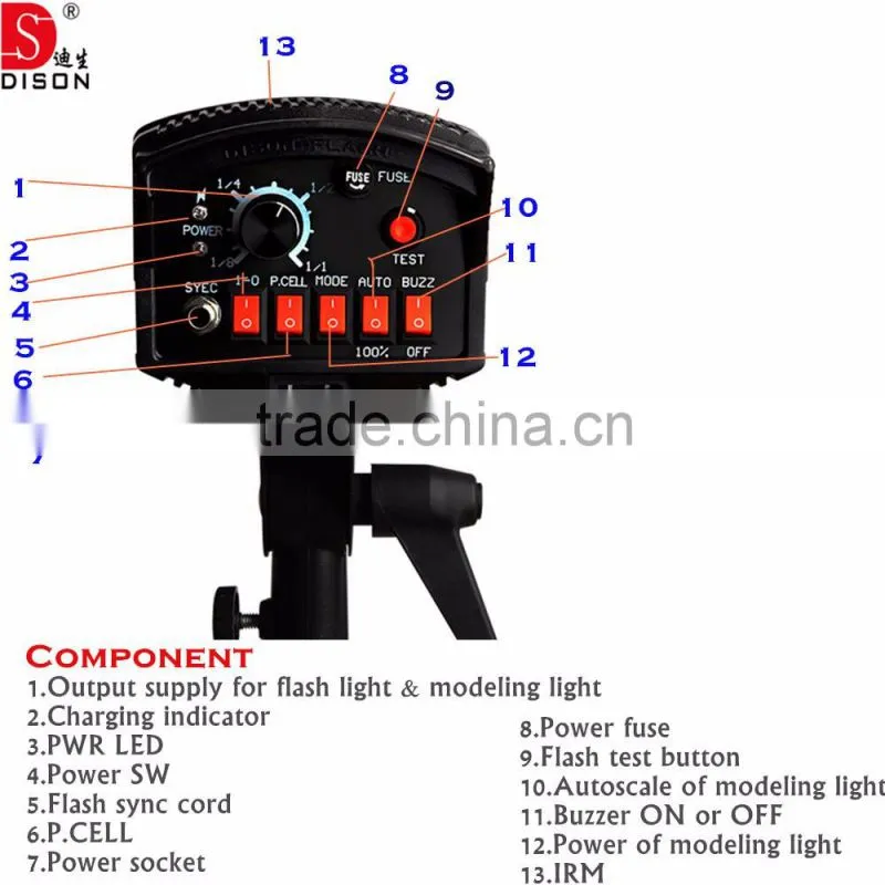 300W studio flash light, photography equipment for led photo light