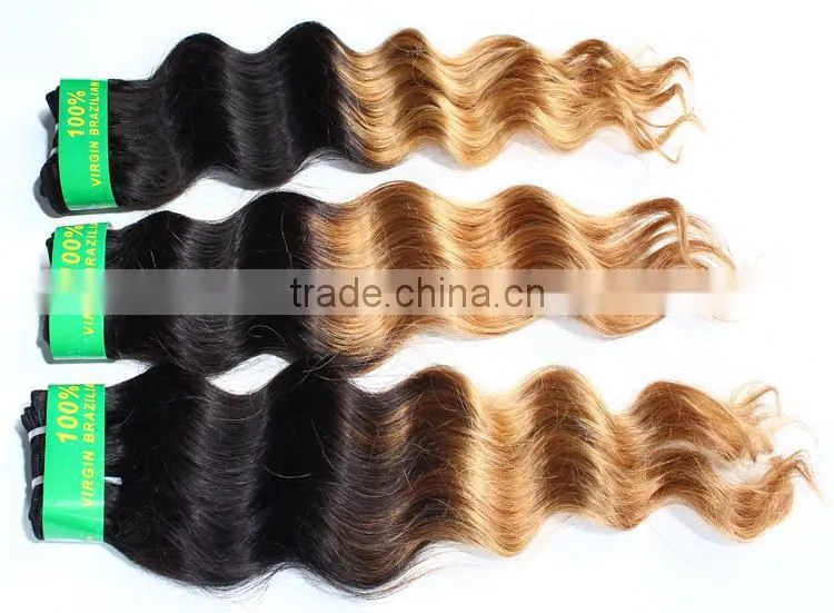 Fashional design Deep Wave hair virgin body wave brazilian hair bundles