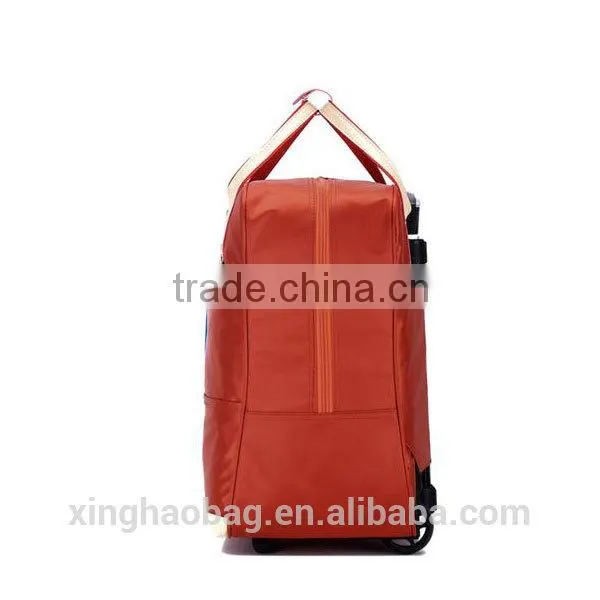 Waterproof duffel bag Wheeled travel bag nylon shopping bags with wheels