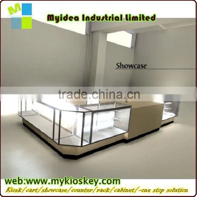 Shopping mall mini jewelry kiosk attractive design mall jewelry shop kiosk