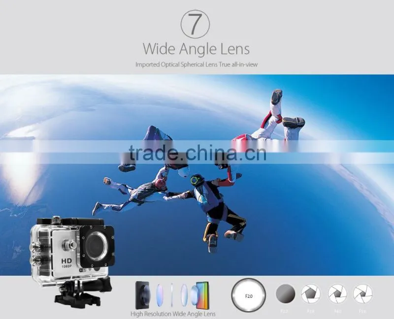High quality wifi action cam Novatek 96655 4K action camera with factory price