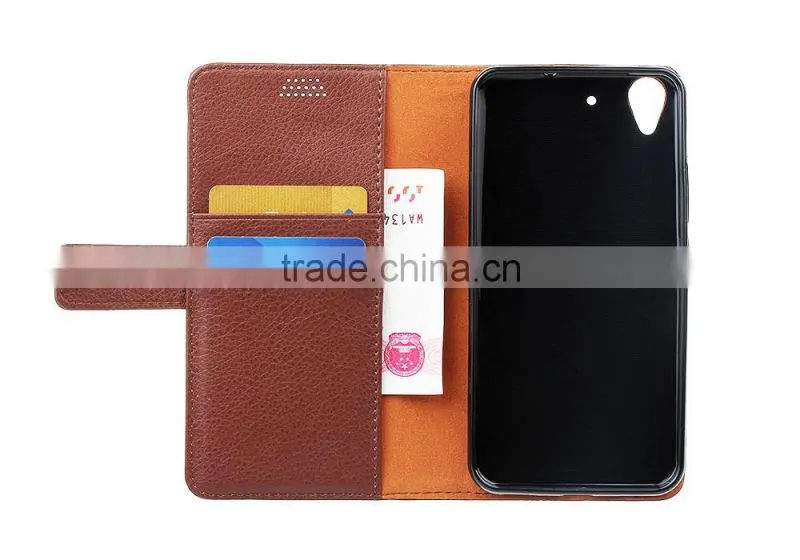 with Photo Frame PU Flip Case for Huawei Y6 Litchi Grain Card Slot Leather Wallet Cover Case MT-5673